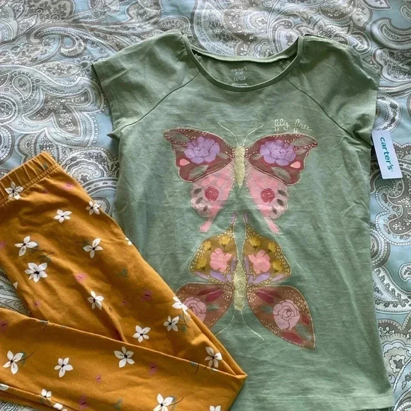 Carter’s 2 Piece NWT Top and Leggings - Picture 1 of 5